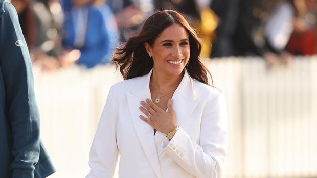 THE HAGUE, NETHERLANDS - APRIL 15: Meghan, Duchess of Sussex attends a reception ahead of the start of the Invictus Games The Hague 2020 on April 15, 2022 in The Hague, Netherlands. (Photo by Chris Jackson/Getty Images for the Invictus Games Foundation)