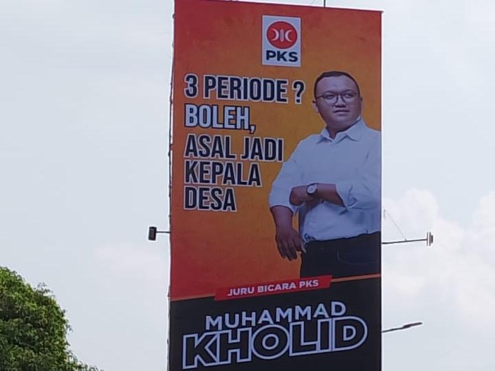 Billboard juru bicara PKS Muhammad Kholid (dok. Muhammad Kholid).