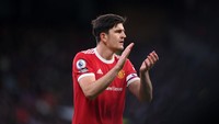 Harry Maguire dibeli MU dari Leicester City pada musim panas 2019. Harganya 80 juta Pounds atau setara Rp 1,4 triliun, namun belum terlihat ketangguhannya menjaga lini belakang (Getty Images)