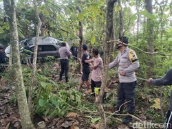 Gegara Gundukan Pasir, City Tabrak Forsa Mblasak ke Jurang Lahan Jati