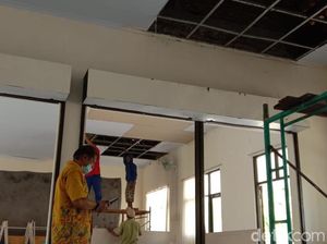 Sekolah Rusak Terdampak Pemusnahan Petasan di Bangkalan Mulai Diperbaiki Sekolah Rusak Terdampak Pemusnahan Petasan di Bangkalan Mulai Diperbaiki