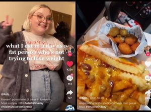 Tak Berniat Kurus, Wanita Gemuk Ini Tunjukkan Makanan Enak Favoritnya