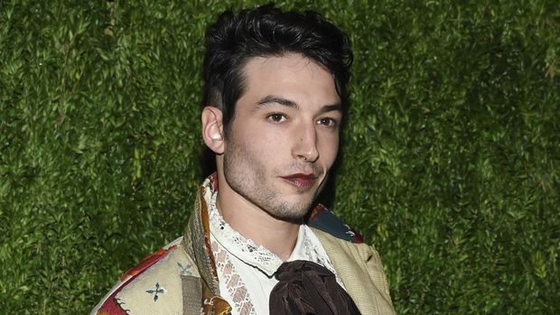 FILE - Ezra Miller attends the 15th annual CFDA/Vogue Fashion Fund event at the Brooklyn Navy Yard, Nov. 5, 2018, in New York. The  actor known for playing 