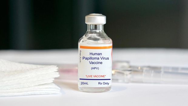 Concept of a vaccine/immunization, fake label
