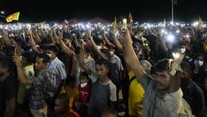 Lampu Ponsel Disorot ke Istana, Protes Penembakan di Sri Lanka