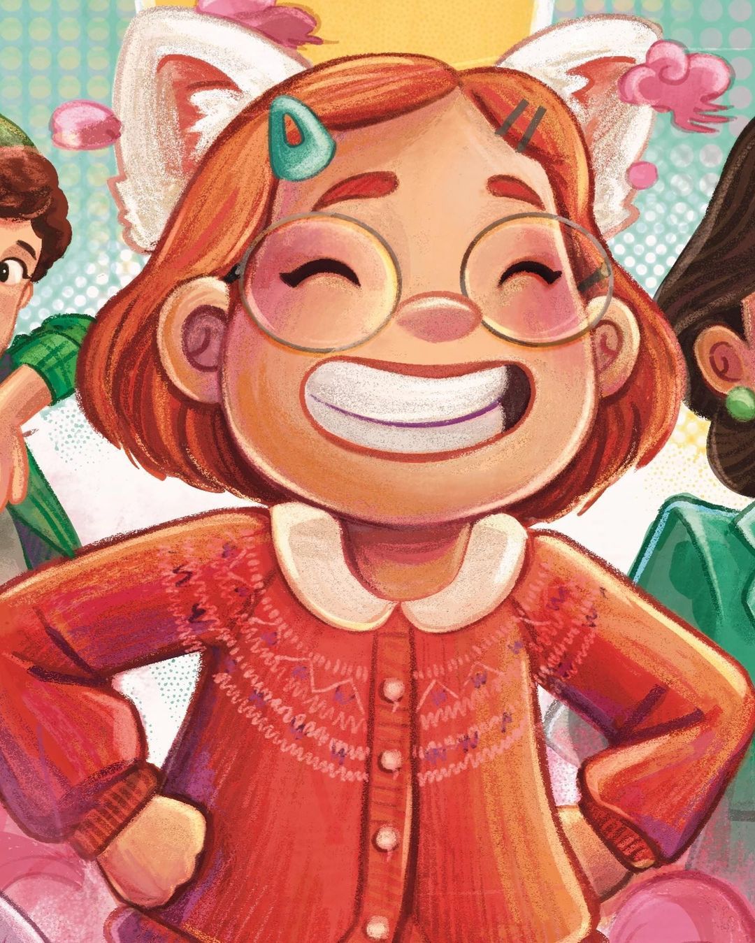 Mahasiswi ITB Bikin Ilustrasi Poster Film Disney Turning Red