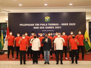 Lepas Tim Thomas-Uber dan SEA Games, Ketum PBSI Beri Suntikan Semangat Lepas Tim Thomas-Uber dan SEA Games, Ketum PBSI Beri Suntikan Semangat