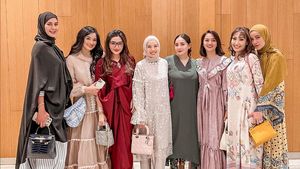 8 Gaya Nagita - Wulan Guritno Saat Bukber Geng Artis, Dipuji Bak Bidadari