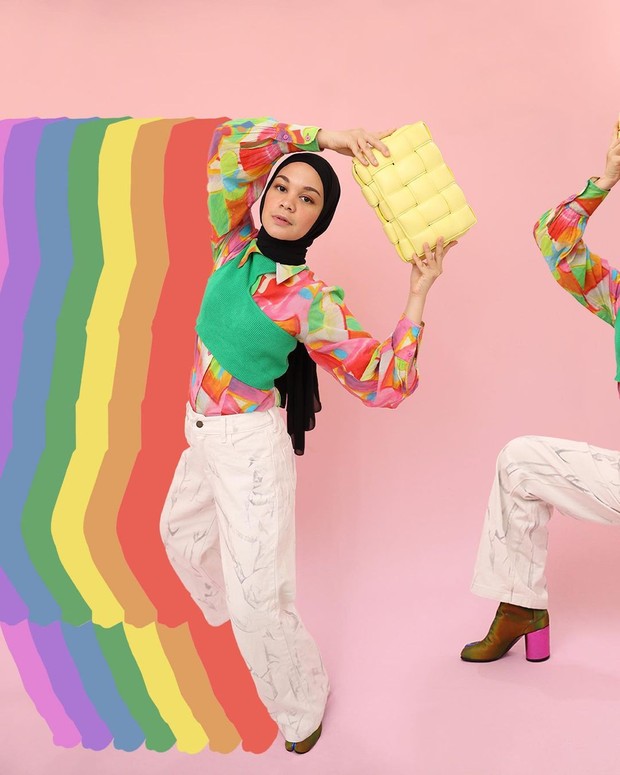 Inspirasi Busana Bernuansa Cheerful ala Tantri Namirah/ Foto : Instagram @tantrinamirah
