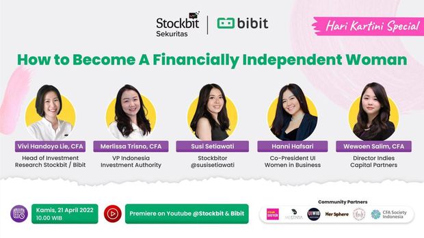 Sambut Hari Kartini, Stockbit dan Bibit mengajak perempuan untuk makin berkomitmen mengenai finansial
