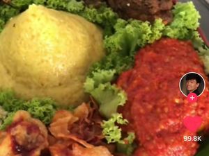 Tunjukkan Proses Bikin Nasi Tumpeng, Netizen Malah Bahas Bentuk Nasi Lembek