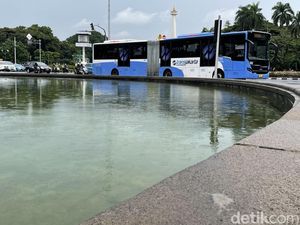 Ada Demo Buruh di Patung Kuda, TransJakarta Alihkan Sejumlah Rute Ada Demo Buruh di Patung Kuda, TransJakarta Alihkan Sejumlah Rute