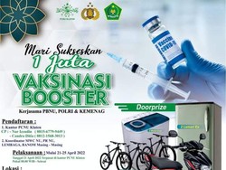 Ramaikan Lur! Vaksinasi Booster Berhadiah Motor di Klaten Mulai Hari Ini