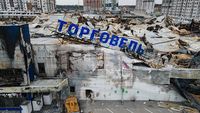 Ngeriii... Pusat Perbelanjaan di Ukraina Hancur Dibombardir Rusia