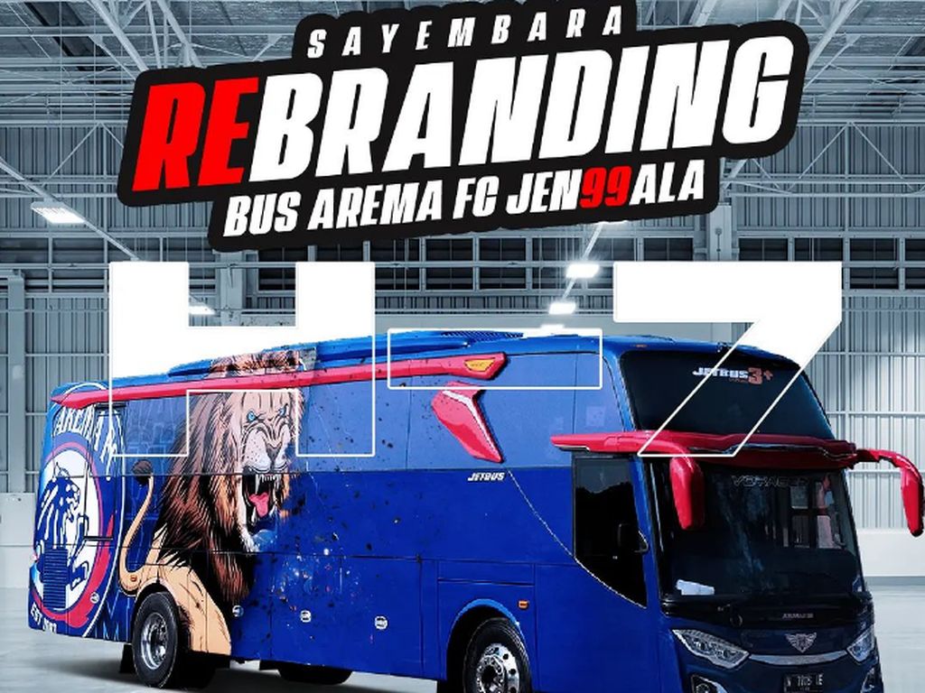 Total Hadiah Lomba Desain untuk Rebranding Bus Arema FC Capai Rp 50 Juta
