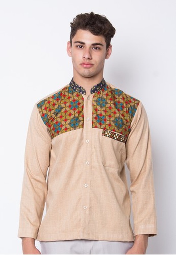 Baju Koko Batik Kawung/Foto : zalora.co.id/Batik Etniq Craft Baju Koko dengan motif klasik Batik Kawung