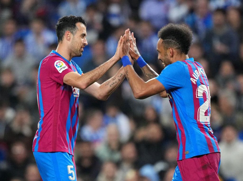 Sociedad Vs Barcelona: Aubameyang Menangkan Blaugrana Sociedad Vs Barcelona: Aubameyang Menangkan Blaugrana
