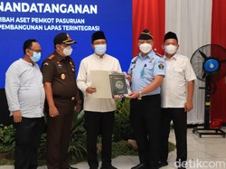 Gus Ipul Hibahkan Aset Tanah Pemkot Pasuruan Untuk Bangun Lapas Terintegrasi