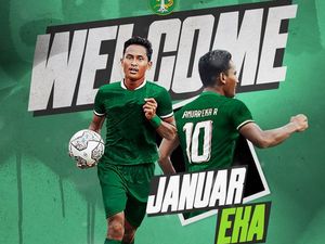 Persebaya Kenalkan Striker Januar Eka, Netizen: Semoga Gacor Bro!