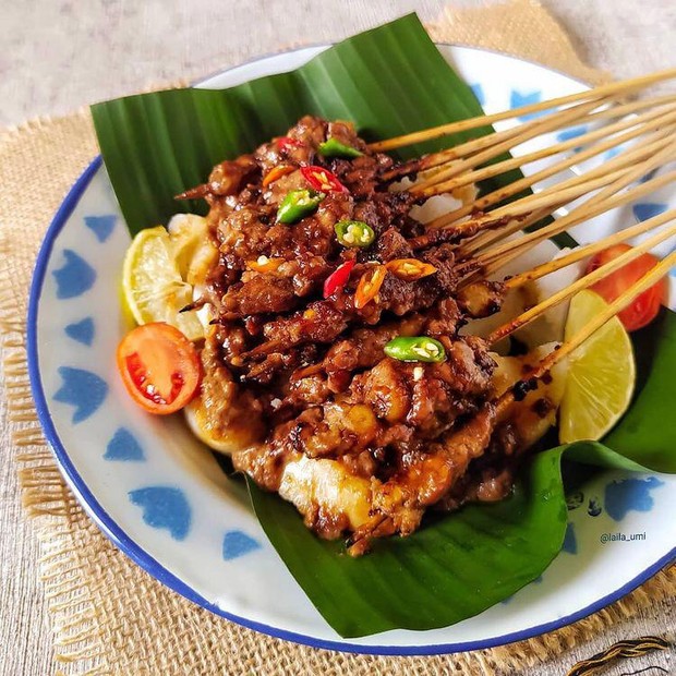 Sate ayam untuk menu masakan saat lebaran