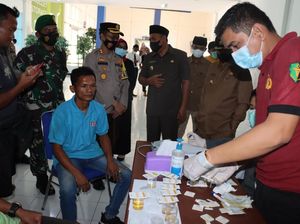 Jelang Mudik Lebaran, Sopir Bus AKAP di Sarolangun Dites Urine