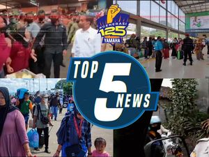 Pedagang Curhat Pungli ke Jokowi hingga Pemudik Padati Stasiun Senen