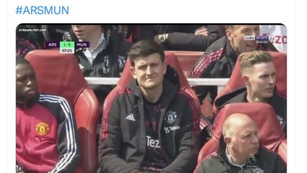 MU Disikat Arsenal, Netizen: Tanpa Harry Maguire Tetap Payah
