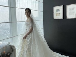 Cantiknya Jessica Tanoesoedibjo Berbalut Gaun Pengantin Elie Saab
