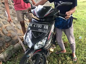 Tabrak Tiang Listrik, Pemotor Tewas di Taman Pancing Denpasar