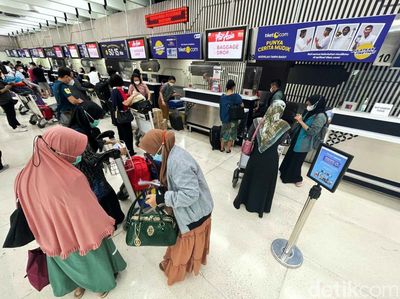Terminal 1 Bandara Soetta Mulai Ramai Pemudik
