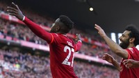 Tambahan tiga poin membuat Liverpool tetap di posisi kedua dengan 79 poin dari 33 laga, selisih satu angka dari Man City di posisi pertama. AP/Jon Super