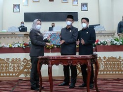 Bupati Tulang Bawang Terima Rekomendasi DPRD Atas LKPJ 2021