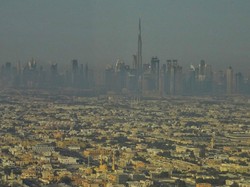 Burj Khalifa Hilang Ditelan Badai Pasir