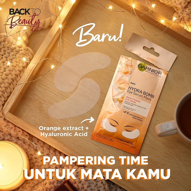 Eye mask untuk mata lelah/Foto: instagram.com/garnierindonesia eye mask