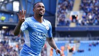 Penyerang tengah Gabriel Jesus bikin delapan gol, tapi assistnya lebih banyak dengan sembilan kali (AP)