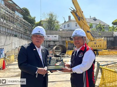 Menteri PUPR Blusukan Cek Proyek Gedung Baru KBRI Tokyo