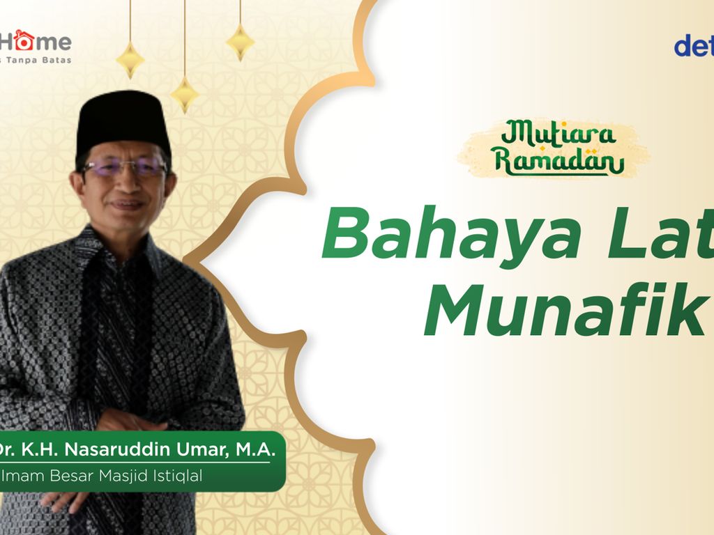 Mutiara Ramadan Nasaruddin Umar: Sekali Munafik, Tidak Akan Lagi Dipercaya