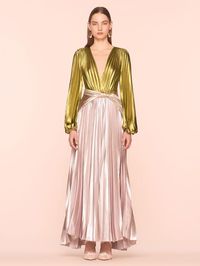 dress in silk