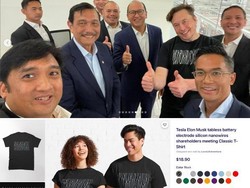 Terungkap Harga Kaus Elon Musk Saat Bertemu Luhut Cs yang Berjas