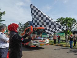 Gubernur Khofifah Berangkatkan Mudik Gratis dari Jakarta ke Jatim