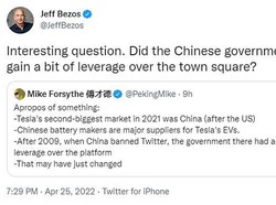 Elon Musk Beli Twitter, Jeff Bezos Bawa-bawa China