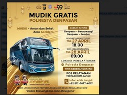 Polresta Denpasar Gelar Mudik Gratis, Cek Daerah Tujuannya