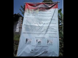 Heboh Baliho Permintaan Maaf Gegara Tuduhan Pesugihan Piara Tuyul