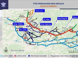 Jalur Bogor-Sukabumi Padat? Ini Jalan Alternatifnya