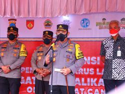 Kapolri Cek Tol Kalikangkung Semarang, Imbau Pemudik Manfaatkan Rest Area