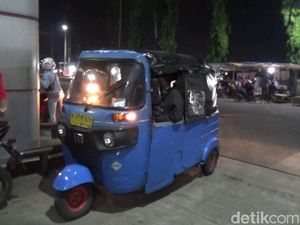 Cerita Yayat Mudik dari Jakarta ke Cirebon Pakai Bajaj