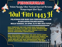 Layanan SIM dan SKCK di Bantul Tutup Selama Lebaran, Kapan Buka Lagi?