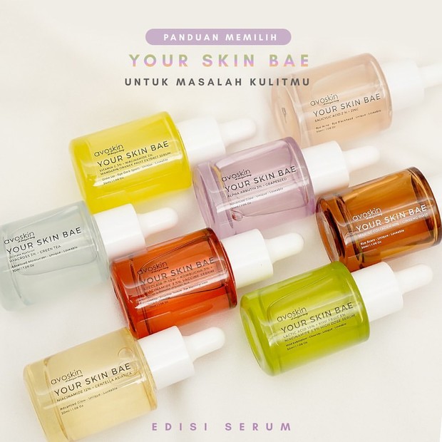 Serum yang berasal dari brand lolak Avoskin yang bantu membuat wajah jadi glowing.