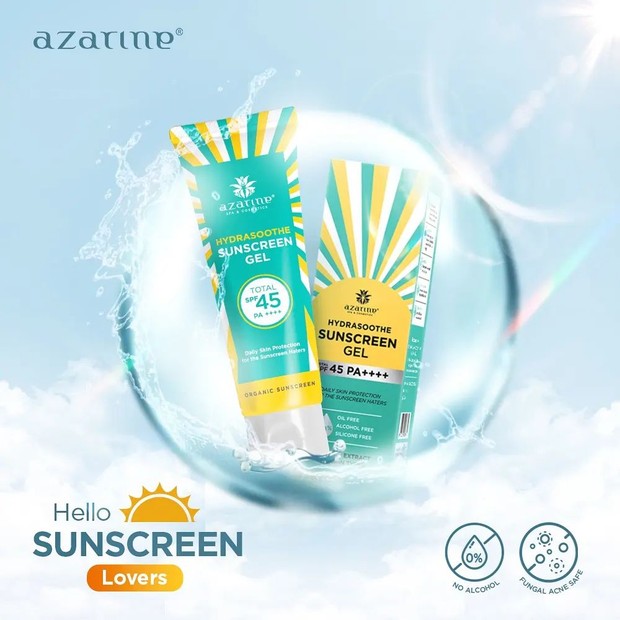 Produk sunscreen dari Azarine yang bisa bantu wajah jadi glowing.