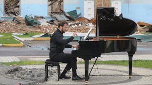 Harmoni Piano di Tengah Reruntuhan Invasi Rusia
